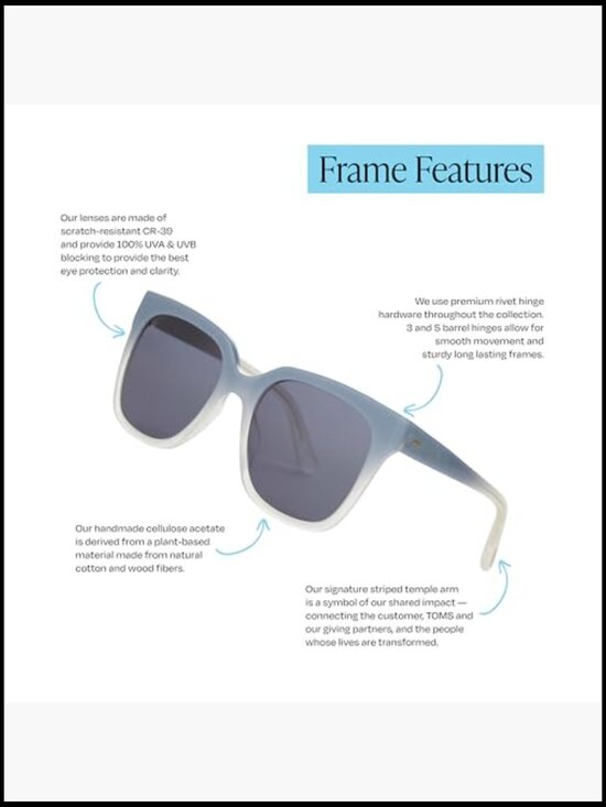 Oversized Square Sunglasses UV Protection Acetate Frame main image 5